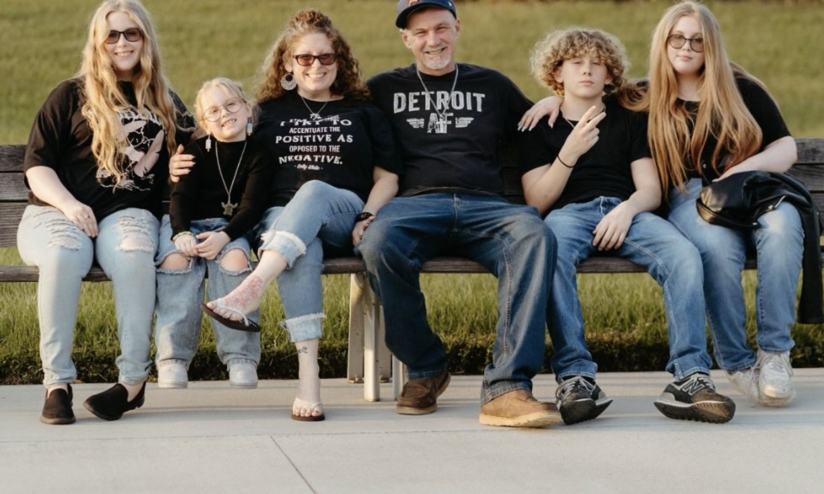 The Brenneman family β Amanda, her husband Dave, and their kids